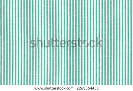 Seamless vertical green and white striped fabric background texture, materials for fashion and textile industry