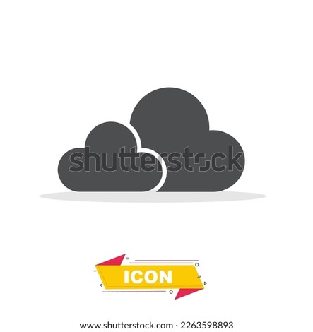 Cloud icon in black colour