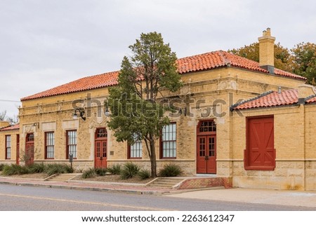 Overcast view of the Buddy Holly Center at Texas Royalty-Free Stock Photo #2263612347