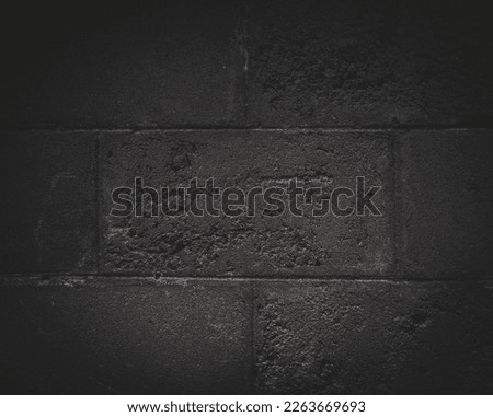 Middle angle view Brown brick wall