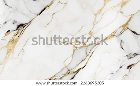 Marble with gold. Vector texture background. Wedding luxury card Royalty-Free Stock Photo #2263695305