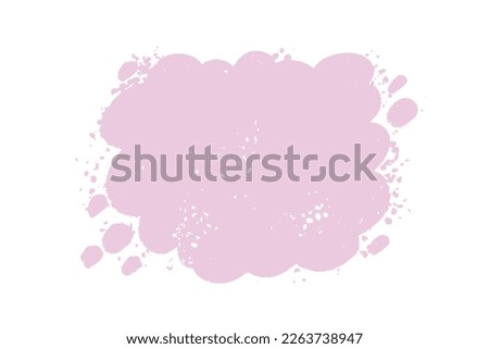 Hand drawn textured speech bubble background. Cloud shape backdrop. Call out shape for messages, banners, phrases, quotes.