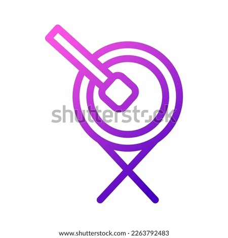 bedug drum icon purple pink style ramadan illustration vector element and symbol perfect. Icon sign from modern collection for web.
