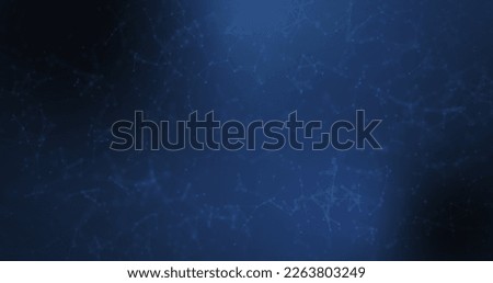 Image of networks of connections on blue background. Global connections, networks and data processing concept digitally generated image.