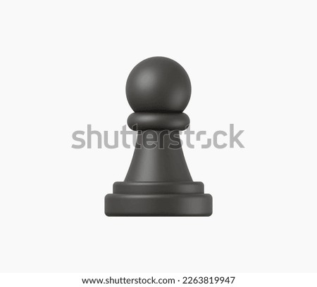 3d Realistic Chess or Strategy icon vector illustration