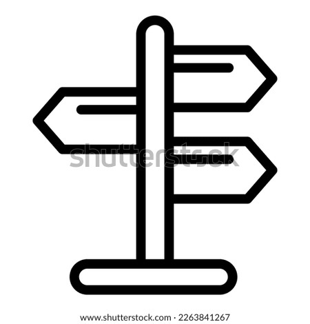 Soccer camp direction icon outline vector. Sport game. Goal kick