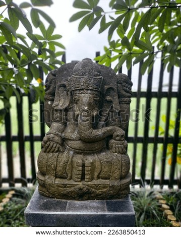 Ganesha statue is one of the symbols of the god in Hinduism which symbolizes knowledge, intelligence, protection and wisdom
