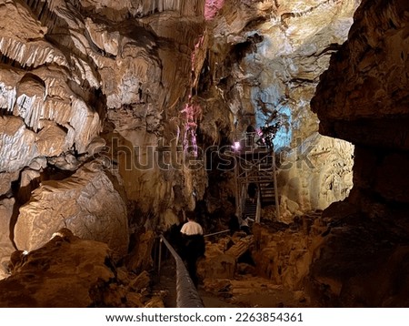 Tourist Lokvarka cave in the Gorski kotar region - Lokve, Croatia (Turistička špilja Lokvarka u regiji Gorski kotar - Lokve, Hrvatska)
