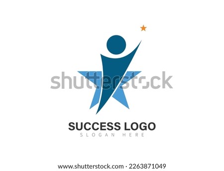 Success logo template. vector illustrator.