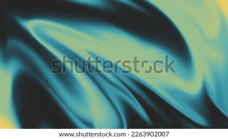 Abstract Liquid paint effect blurred gradient overflow waves grainy background texture. Colorful digital Grain Texture overlay. Lo-fi effect vintage retro design. Vibrant Texture Wallpaper.  Royalty-Free Stock Photo #2263902007