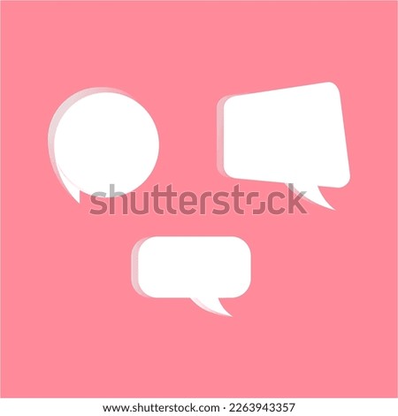 Group chat icon vector 3D simple