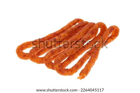 hunting sausages isolated on white background