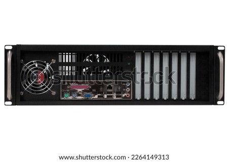 server rack case isolated on white background