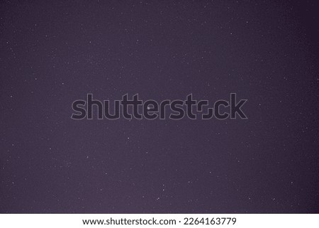 Dark and starry night sky with constellation