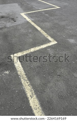 line on asphalt, road marking