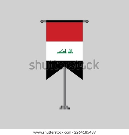 Illustration of Iraq flag Template