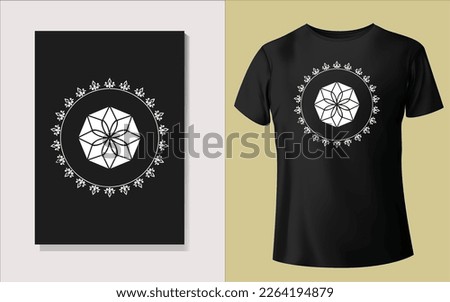 Black and white Tee shirt design