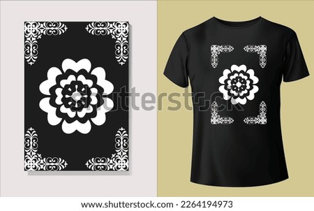 Black and white Tee shirt design