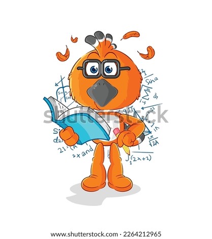 the hudhud bird geek cartoon. cartoon mascot vector