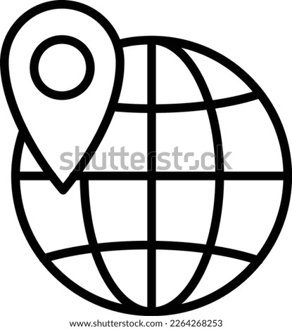 World Wide Line Vector Icon Design