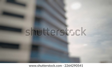 blurred building. abstract background. light effect in glass