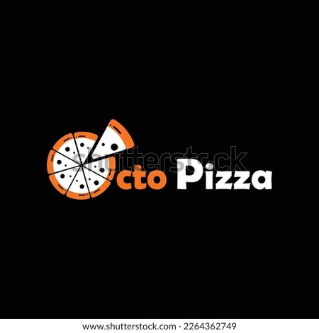 Octo Pizza Logo Idea for Pizza Shop and Restaurant