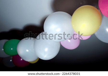 Decoration with balloons for party