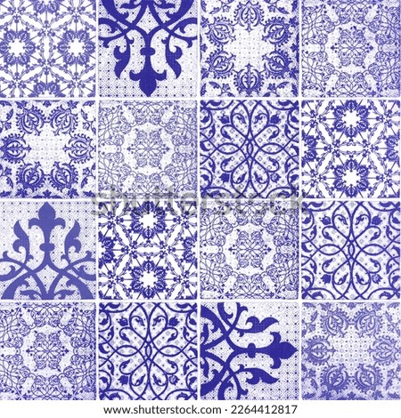 Flower pattern tiles Background surface pattern