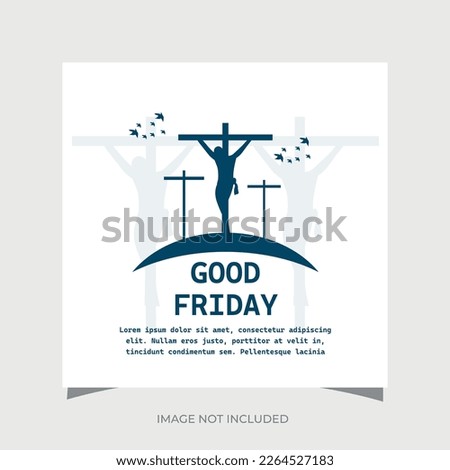 Good friday background with jesus christ crucifixion