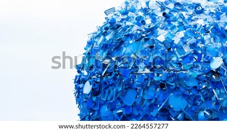 Recycled plastic found in the sea