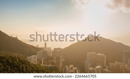 the cityscape of Pok Fu Lam gap, hong kong 2 Fev 2023