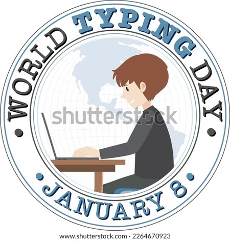 World Typing Day Banner Design illustration