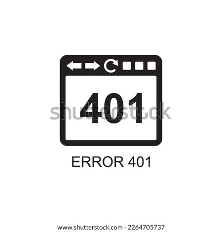 error 401 icon , website icon