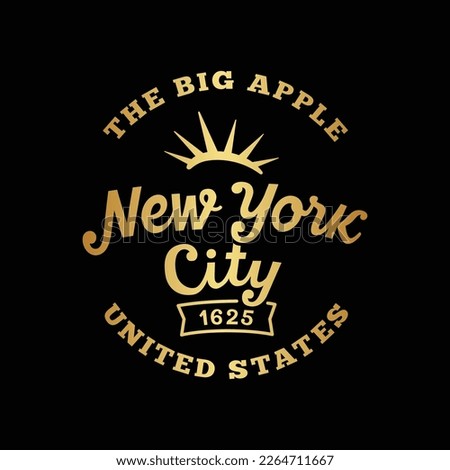 New York City vector design template. Vector and illustration.