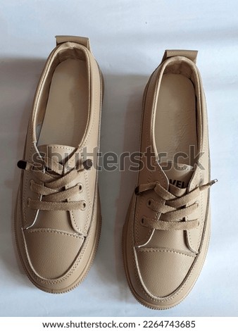 Photo of trendy khaki shoes, women's shoes