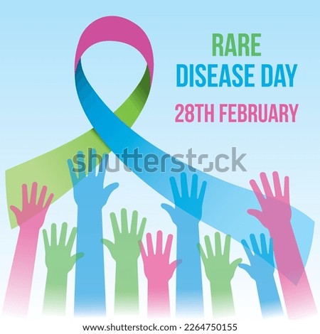 Awareness Day, February 28 Rare Disease Awareness Day. Ideal for training and educational materials Royalty-Free Stock Photo #2264750155