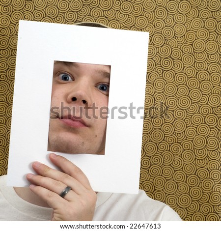 Face in Picture Frame