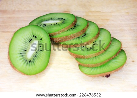 a ripe tropical fruit of kiwi as delicacy is a meal
