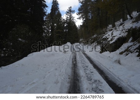 This is the picture of Snowy road😍Nature