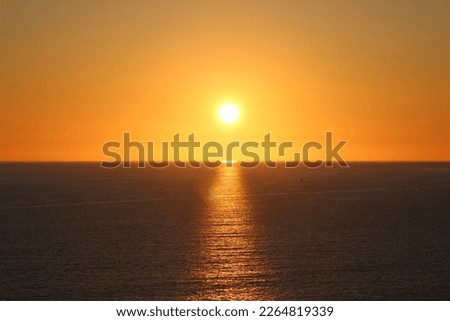 sunset of Northern California coast