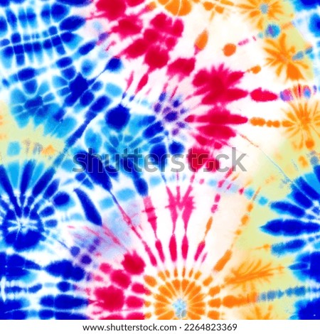 Blue, green and red spiral tie dye pattern abstract background. Swirl colorful tie dye pattern abstract abstract texture .