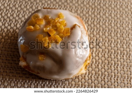 Close-up of donuts. sweet bakery food. snack. High quality