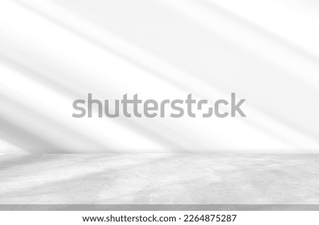 Empty Cement floor with blurred shadow light free space Background well Design Display products and text present on Backdrop 