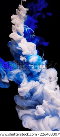 Abstract blue multicolor with black background