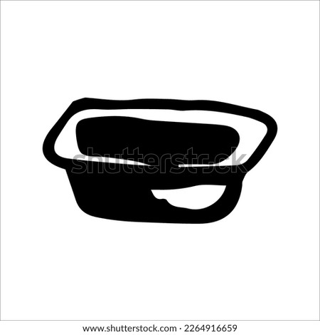 Vector illustration of a sauce container on