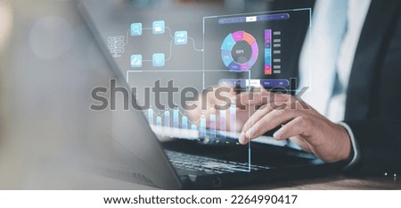 Investor broker analyzing indexes. business man trader analyst looking at computer monitor. financial chart trading online investment data on cryptocurrency stock market graph on pc screen.
