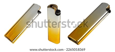 Cigarette lighter, isolated on white background close up. Royalty-Free Stock Photo #2265018369