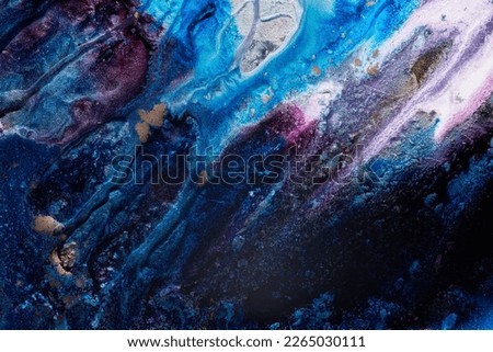 Luxury sparkling abstract background, liquid art. Multi-colored contrast paint mix, alcohol ink blots, marble texture. Modern print pattern