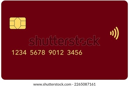 Here is generic credit card or debit card isolated on the background and it is a 3-d illustration.


