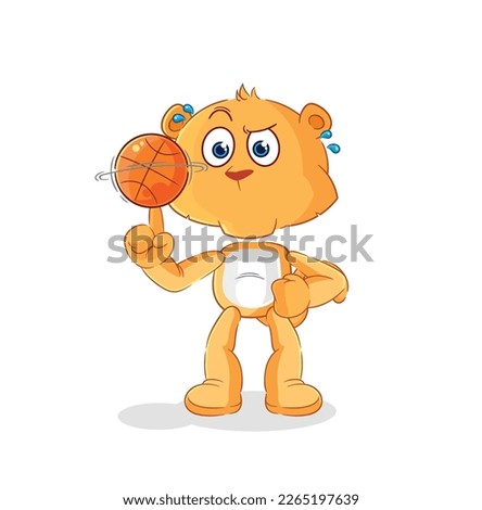 the lioness playing basket ball mascot. cartoon vector